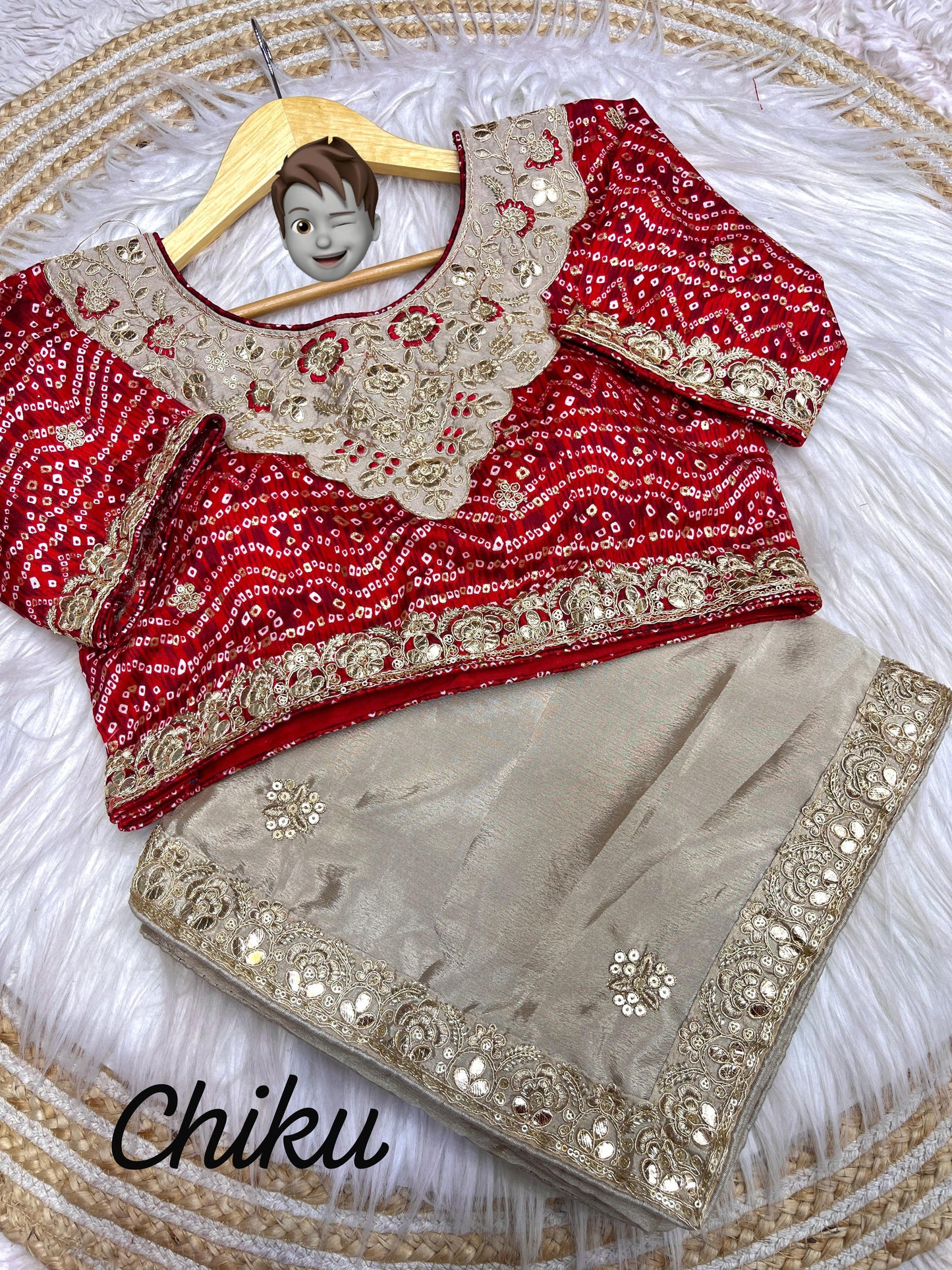 Kayatri New  latest trending arrivalsheavy c-pallu chainstiched multi work butta in whole saree