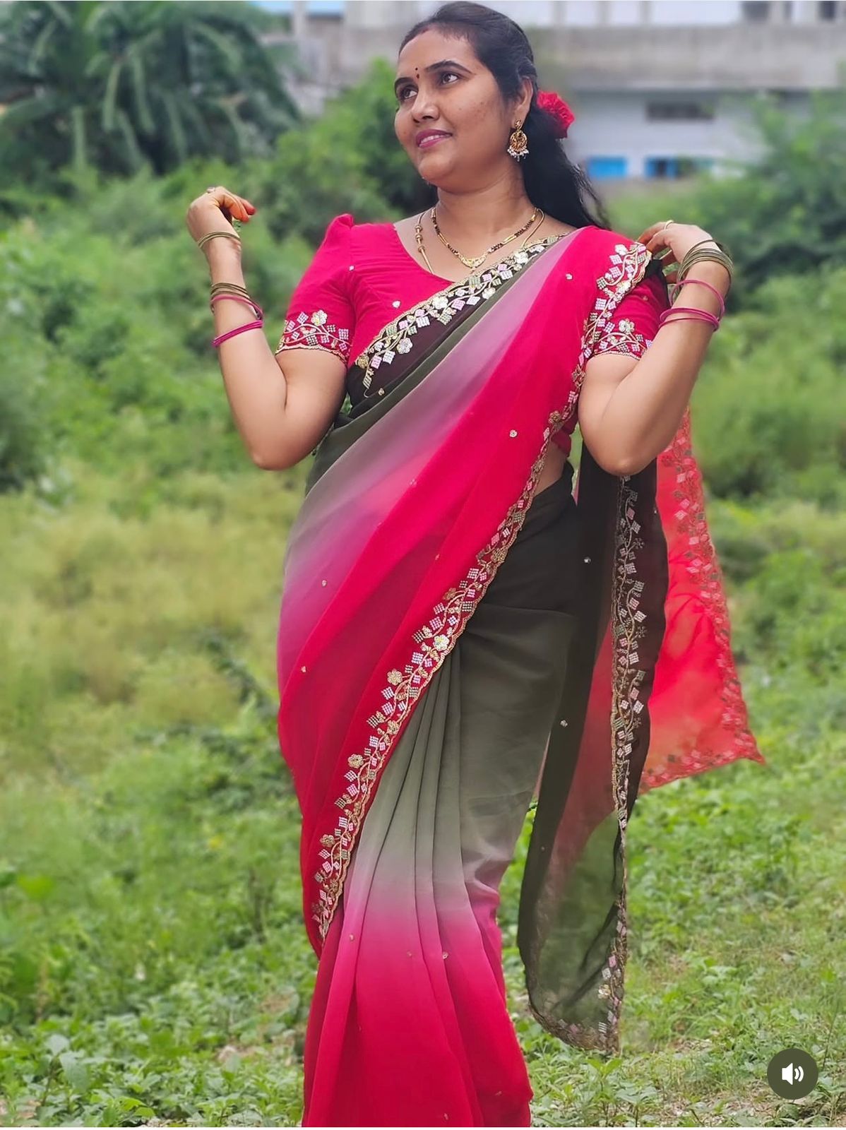 Kayatri New Soft Georgette with weding Saree
