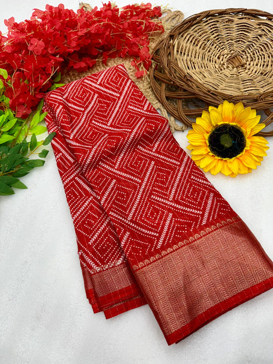 Kayatri New Pure Dola silk with  in all over saree boder same as originall boder only