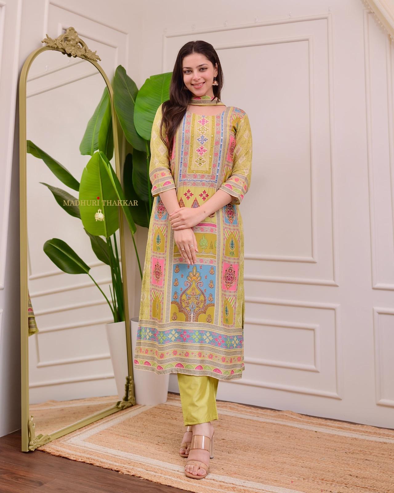 Kayatri New Experience comfort and style like never before with our newly launched yellow model satin,