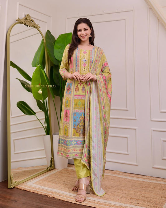 Kayatri New Experience comfort and style like never before with our newly launched yellow model satin,