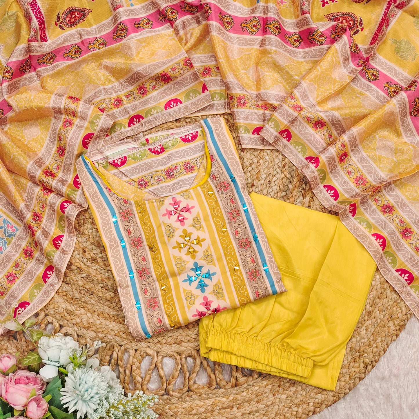 Kayatri New Experience comfort and style like never before with our newly launched yellow model satin,