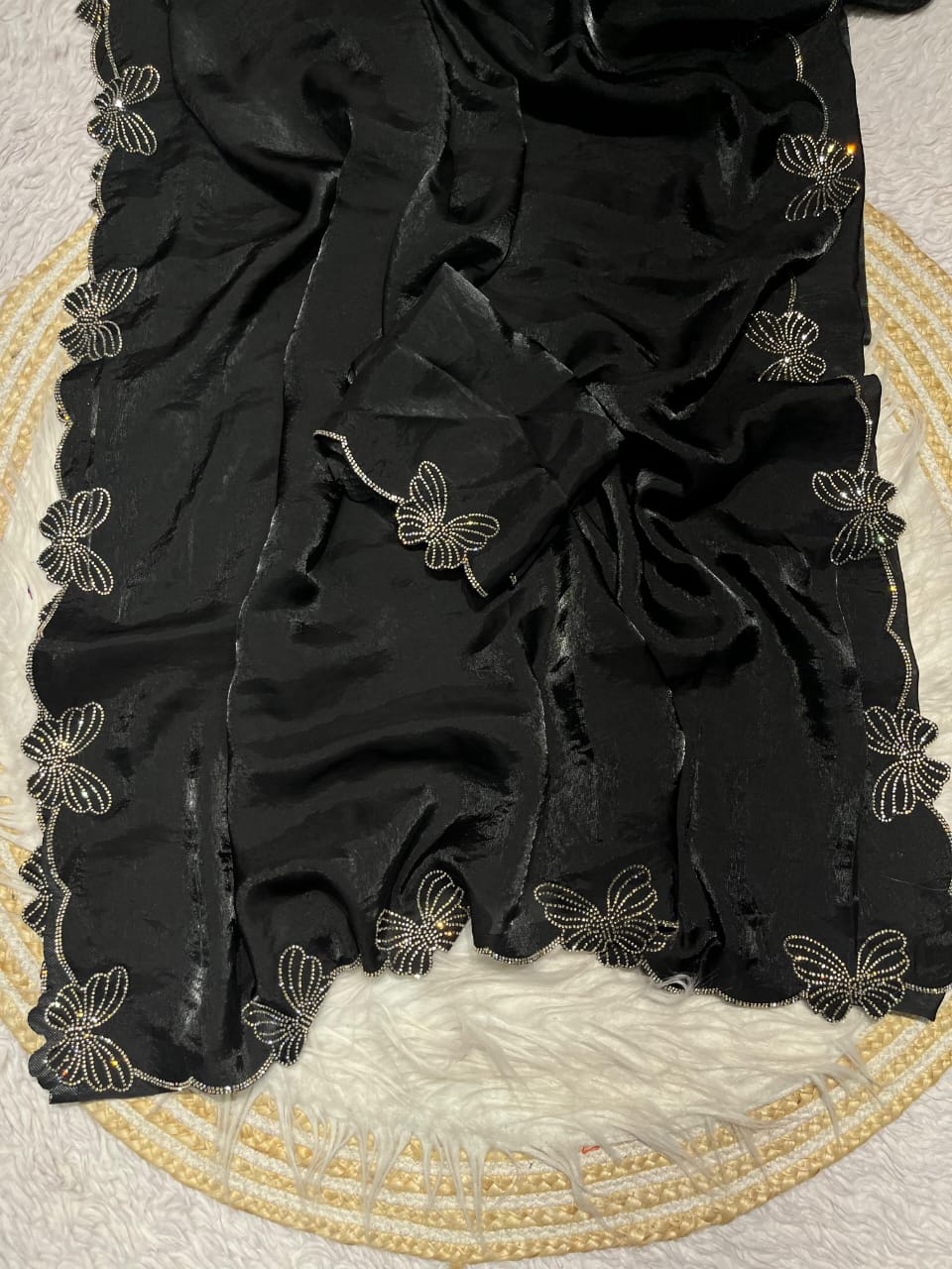 Kayatri New Fandy chiffon two ton Blooming With Beautiful jarkhan Work With Siroski Work