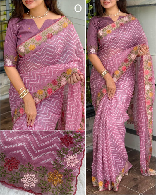 Kayatri New every moment special with our Embroidered work collection saree