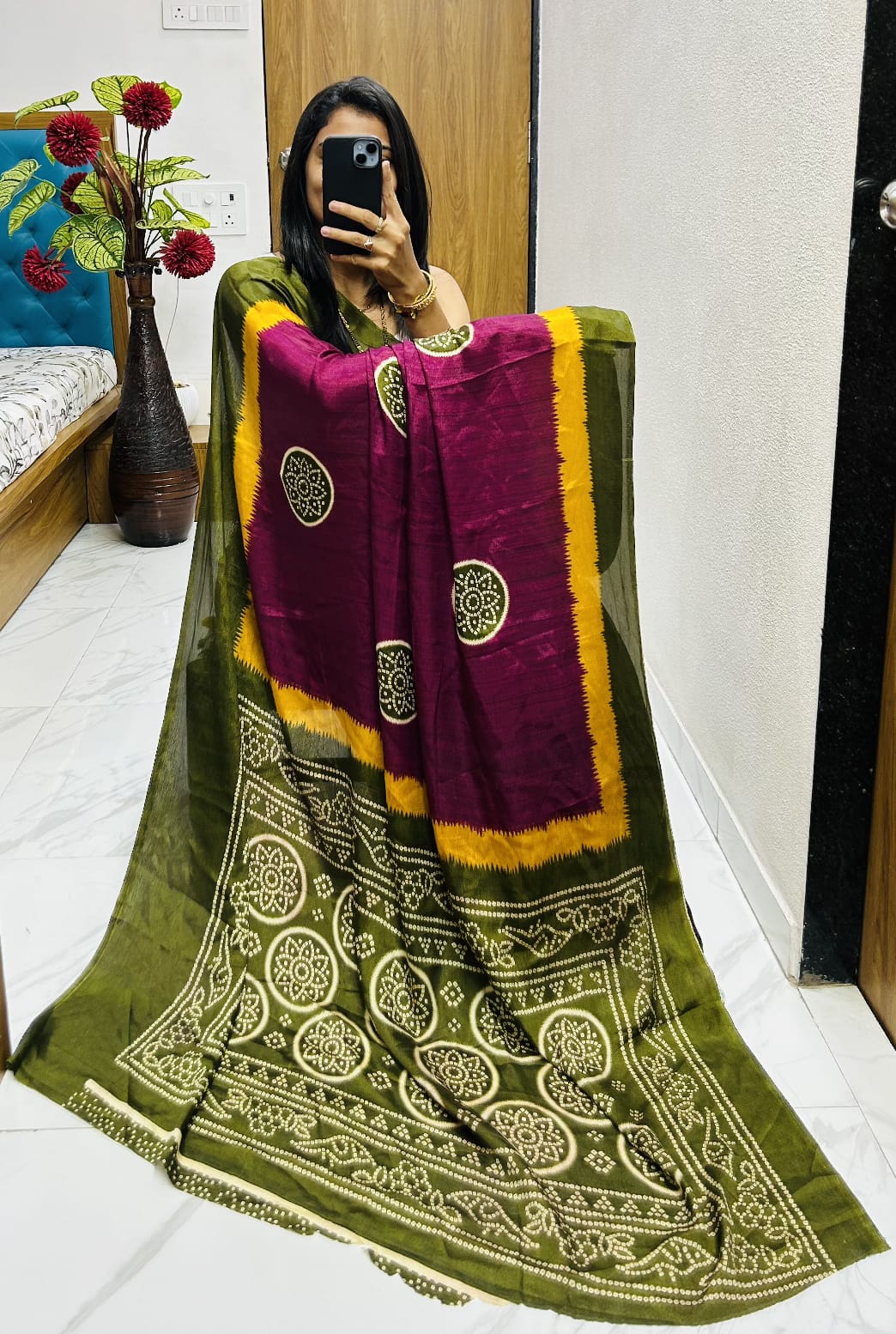 Kawyatri New Lagdi pure  Gajji Soft  Silk saree