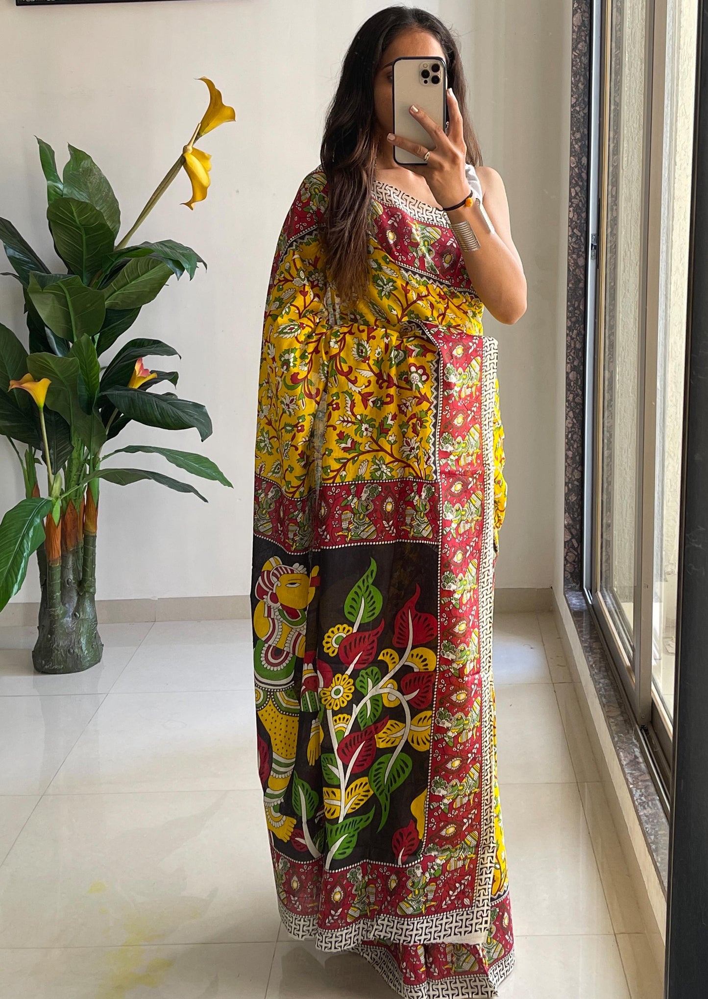 Kayatri New Designs in our Kalmkari Print Mul Cotton Saree