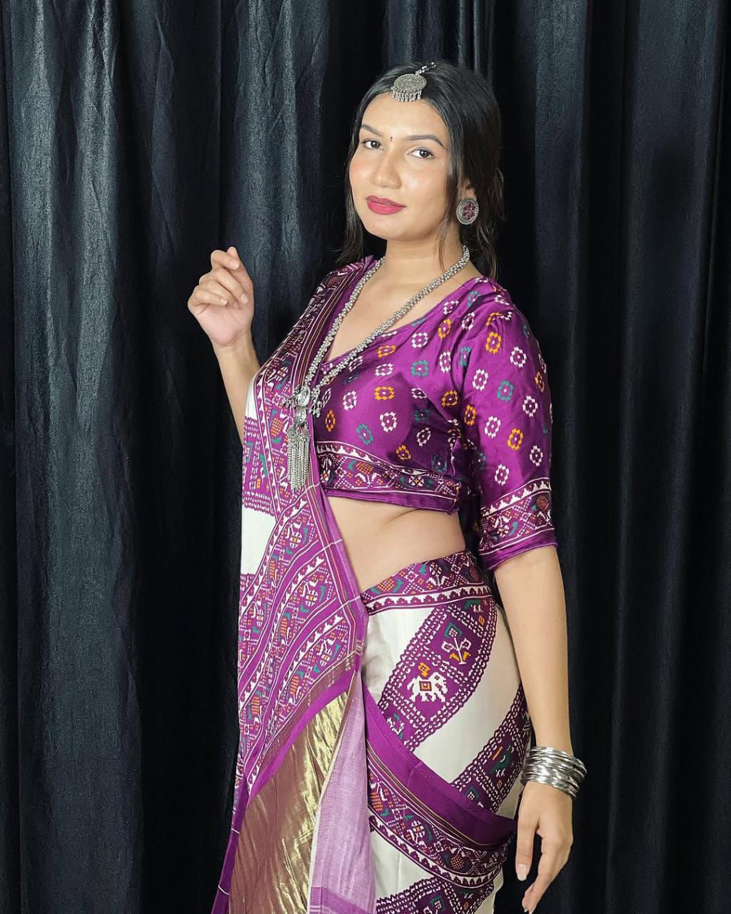 Kayatri New Pure Gajji silk  Bandhani Saree