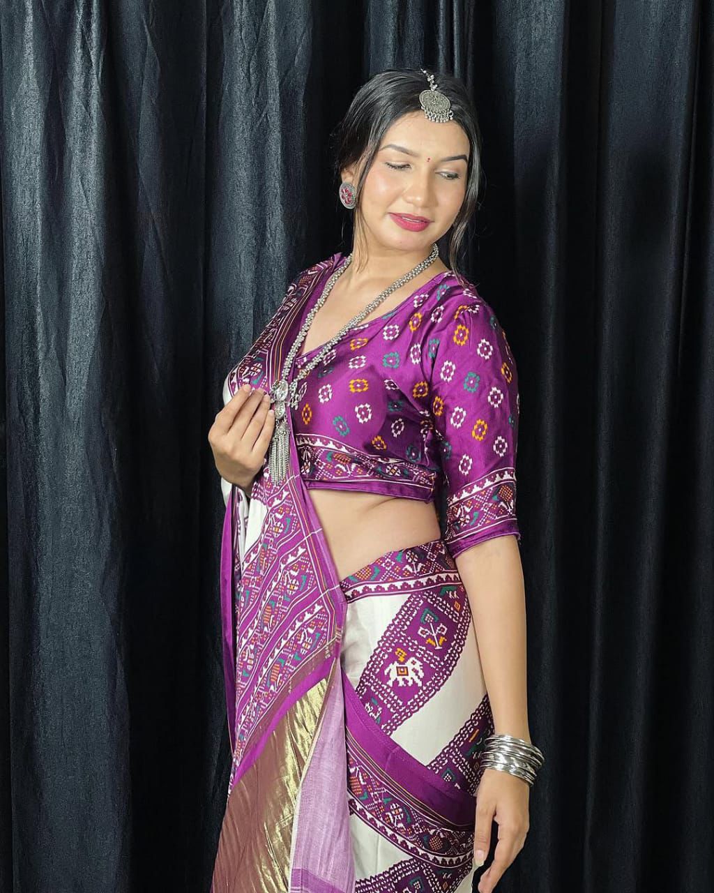 Kayatri New Pure Gajji silk  Bandhani Saree