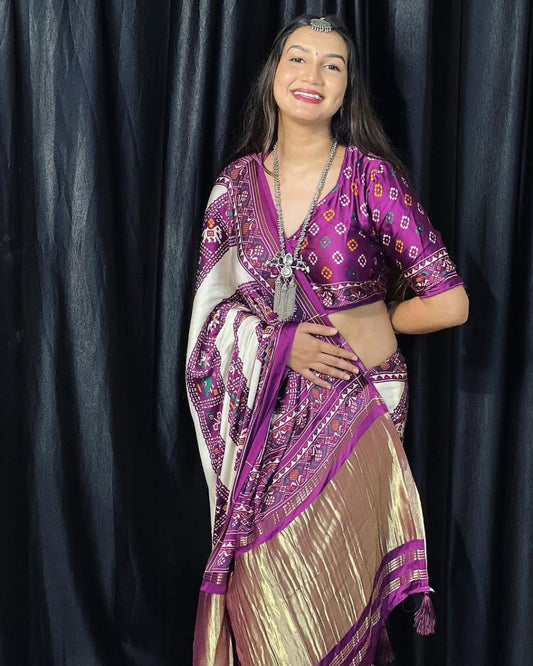 Kayatri New Pure Gajji silk  Bandhani Saree