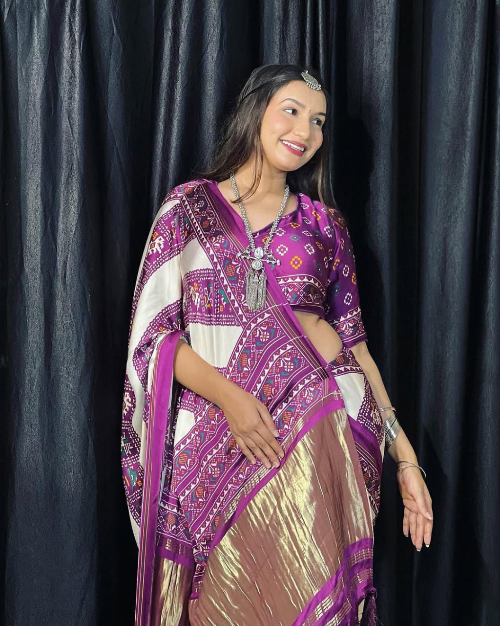 Kayatri New Pure Gajji silk  Bandhani Saree