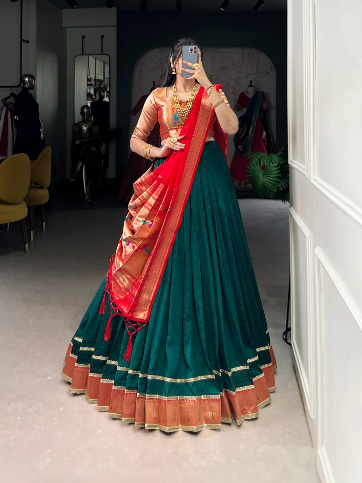 Kayatri New Vichitra Silk Paithani lehengas that speak