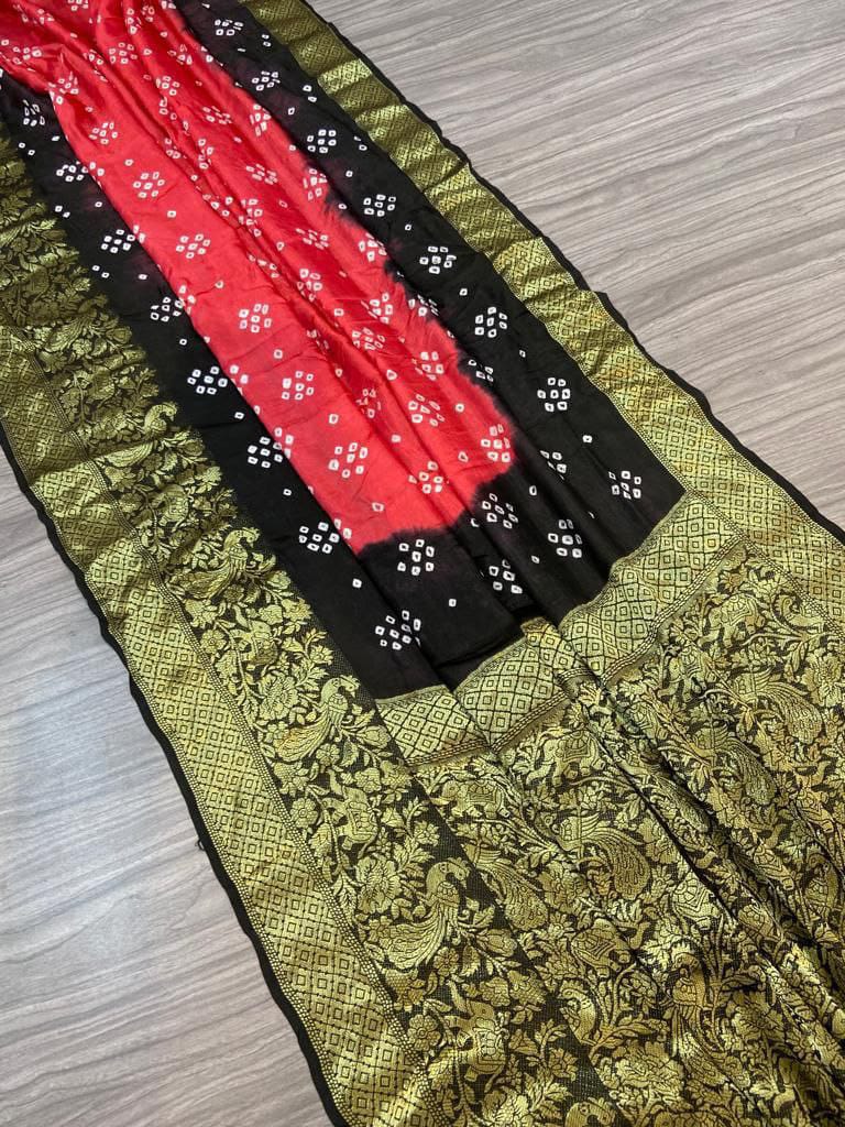 Kayatri New Kanjivaram Bandhani Saree