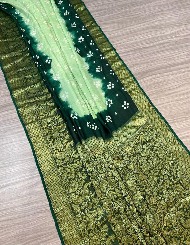 Kayatri New Kanjivaram Bandhani Saree