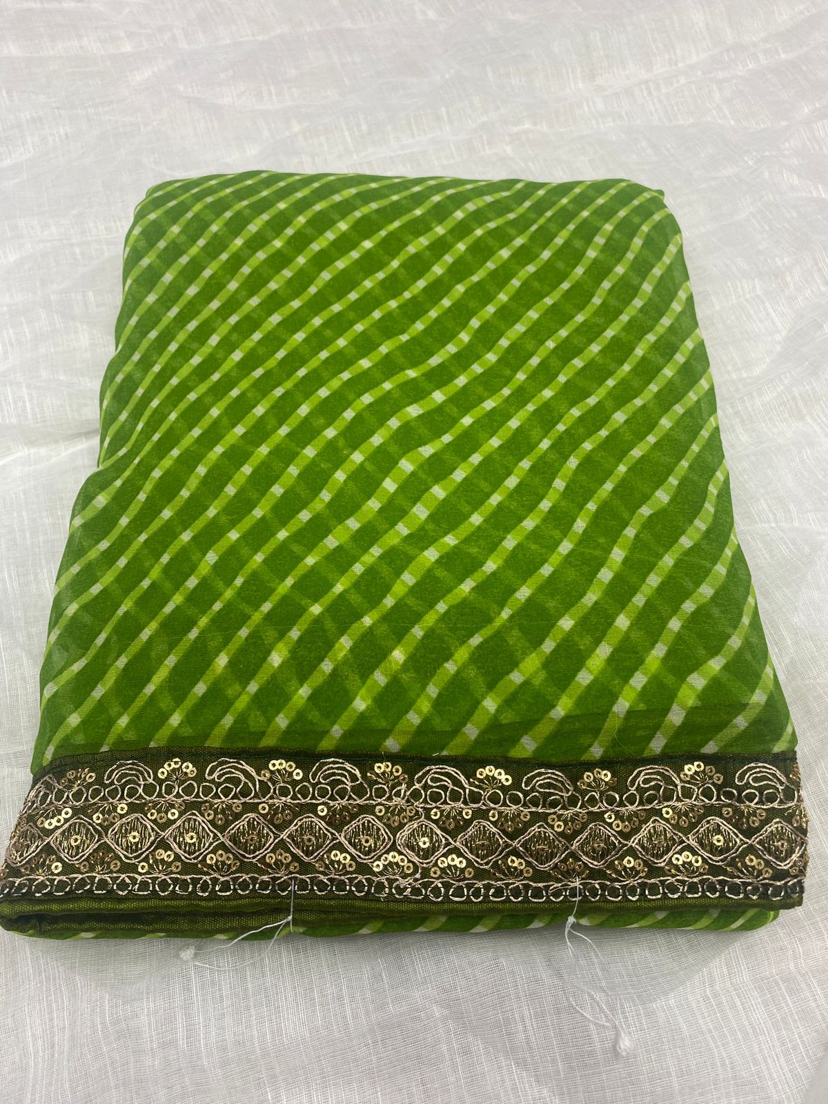 Kayatri New fabrics Gerogjat with heavy sequence and coding work saree