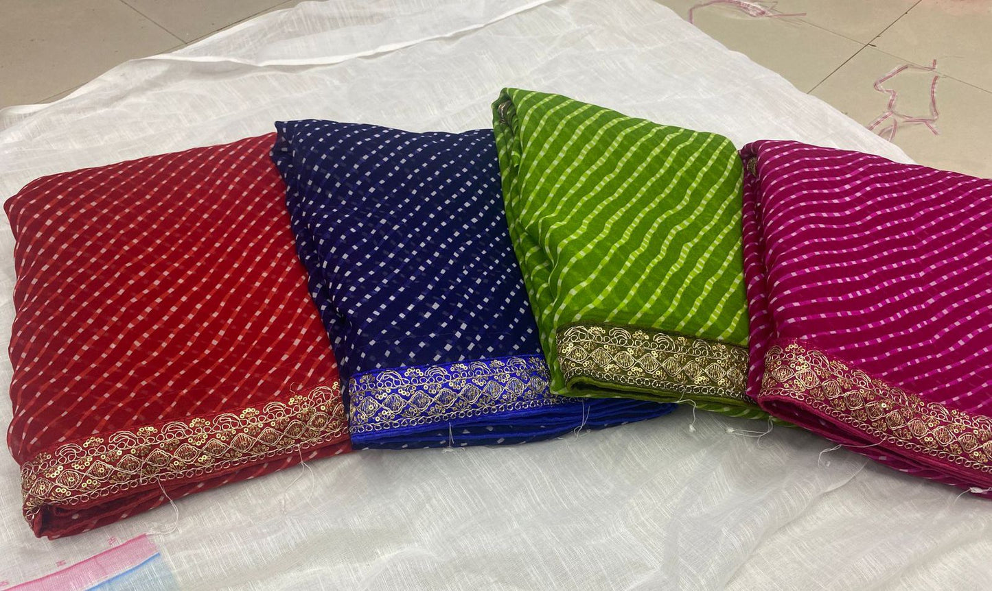 Kayatri New fabrics Gerogjat with heavy sequence and coding work saree