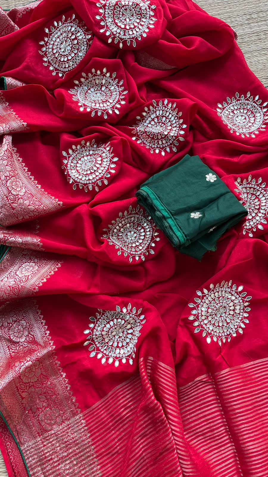 Kayatri New Fabric pure moonga silk saree with beautiful hand work