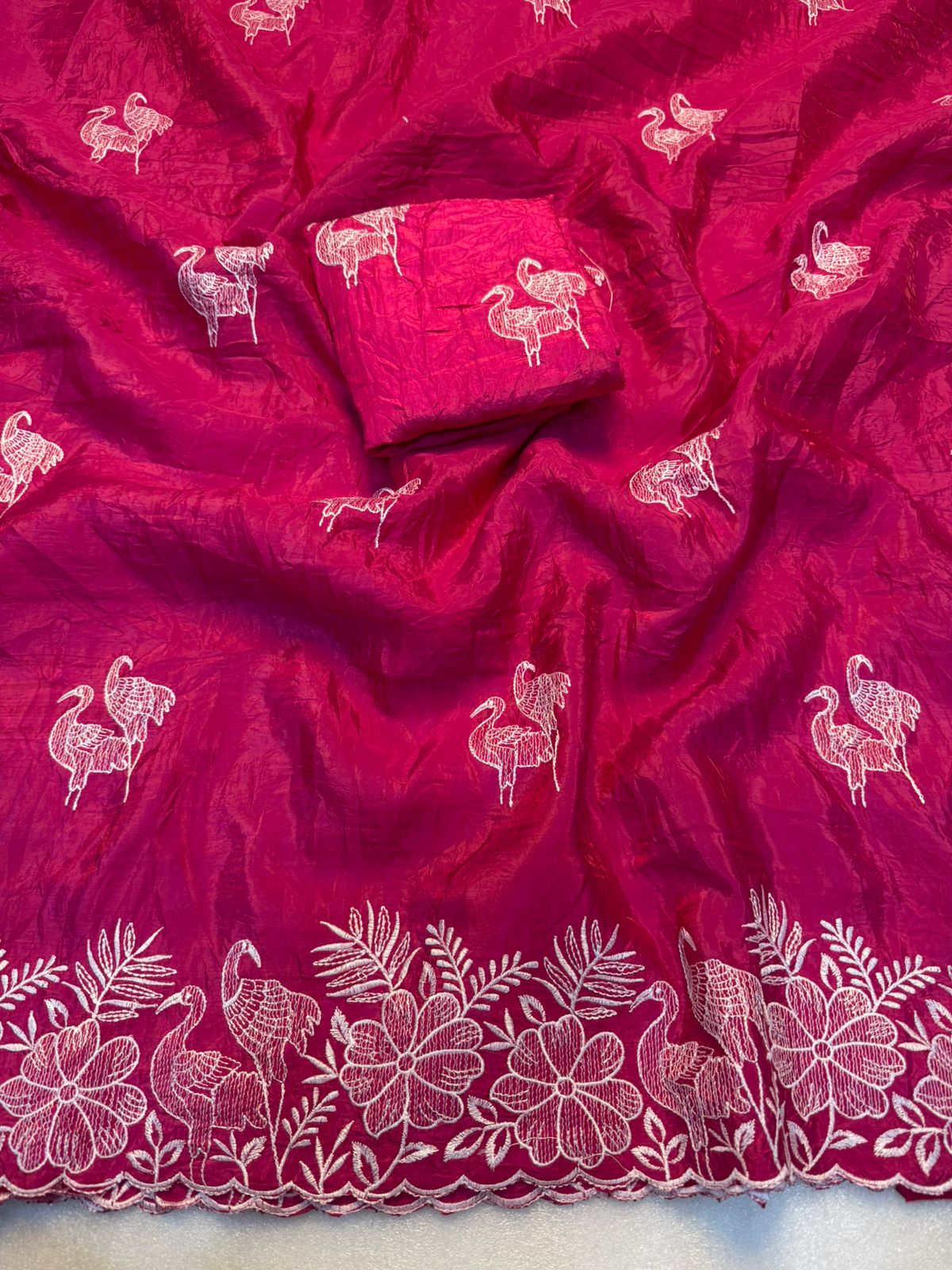 Kayatri New  Beautiful Premium Quality soft gold crush Designer Saree