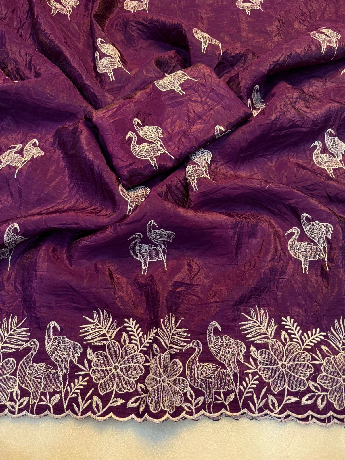 Kayatri New  Beautiful Premium Quality soft gold crush Designer Saree