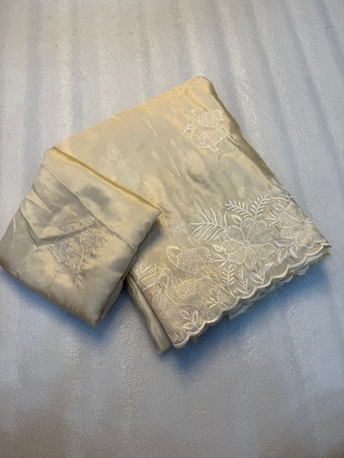 Kayatri New  Beautiful Premium Quality soft gold crush Designer Saree