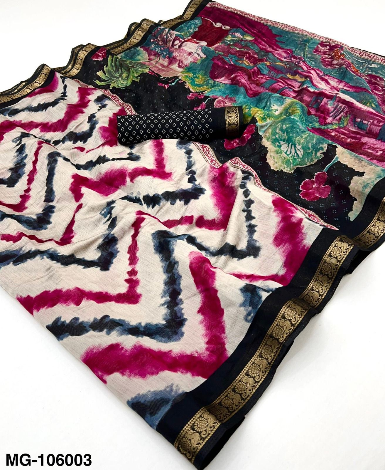 Kayatri New Mangalgiri Cotton with Designer Leheriya Print & Beautiful Saree