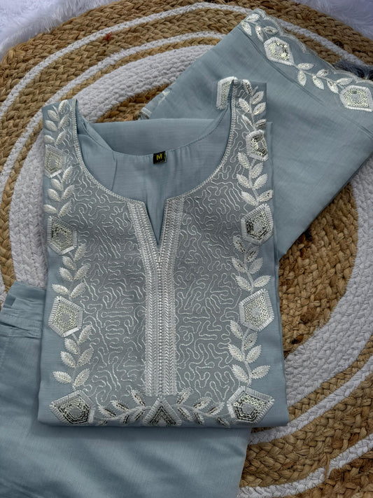 Kayatri New Roman silk With Cotton Suit