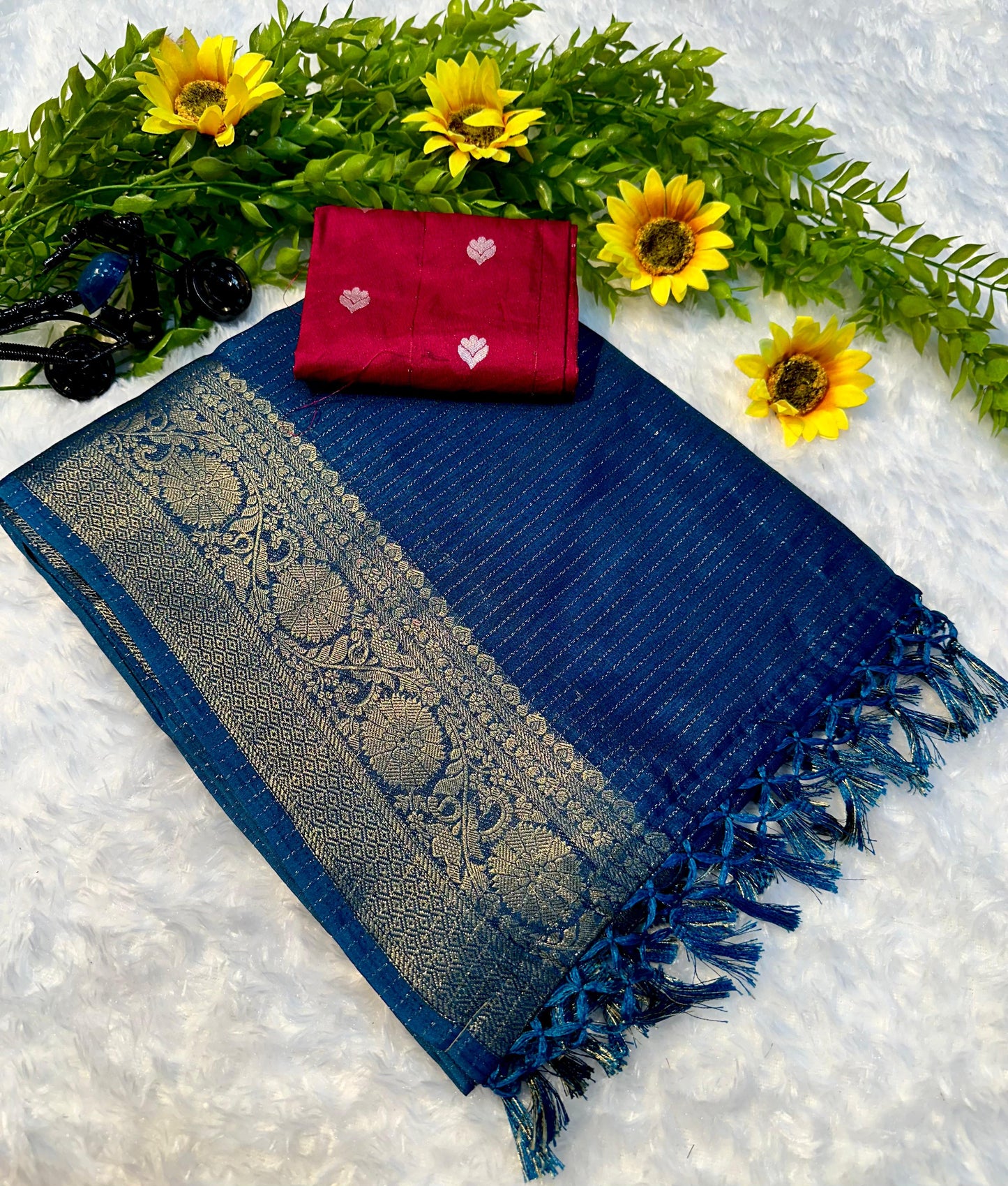 Kayatri New Soft Dola Saree With jhalar