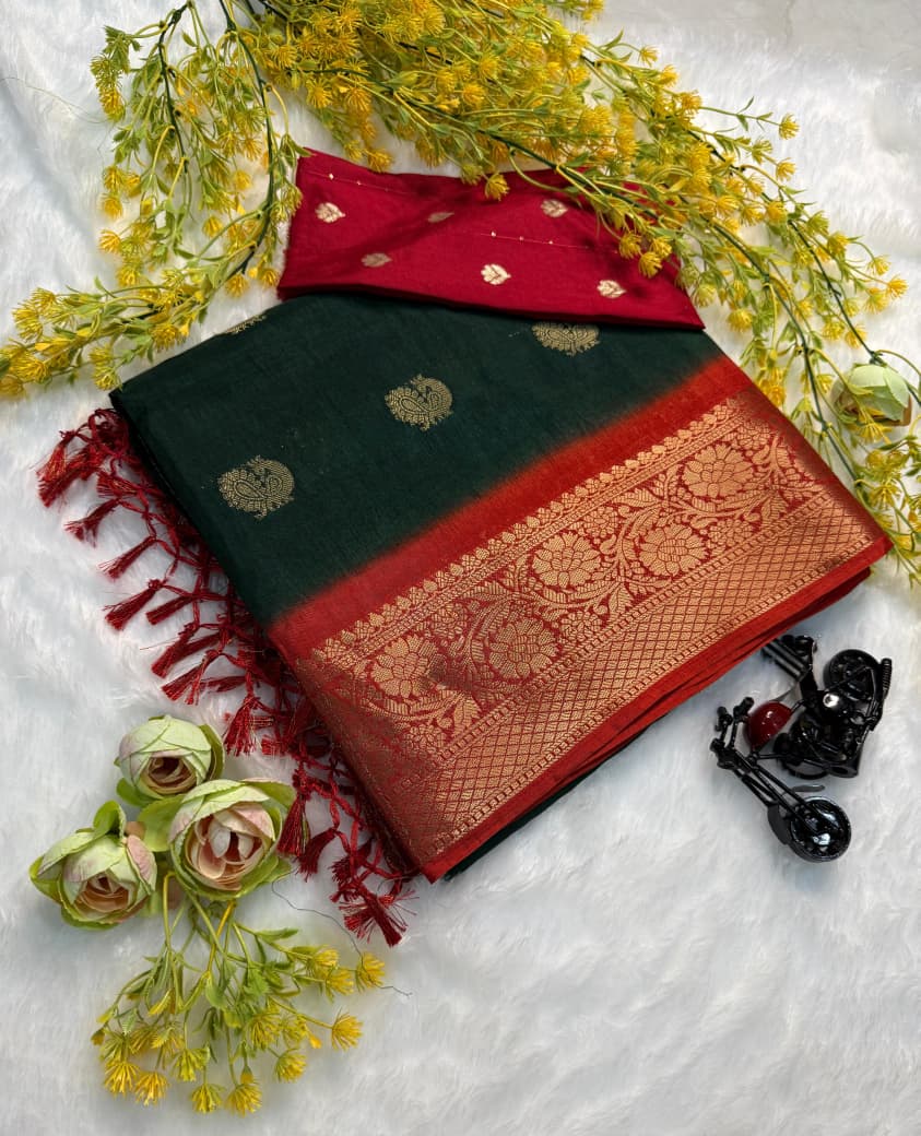 Kayatri New Pure dola silk with jari all over saree jequrd boder same as originall boder Saree