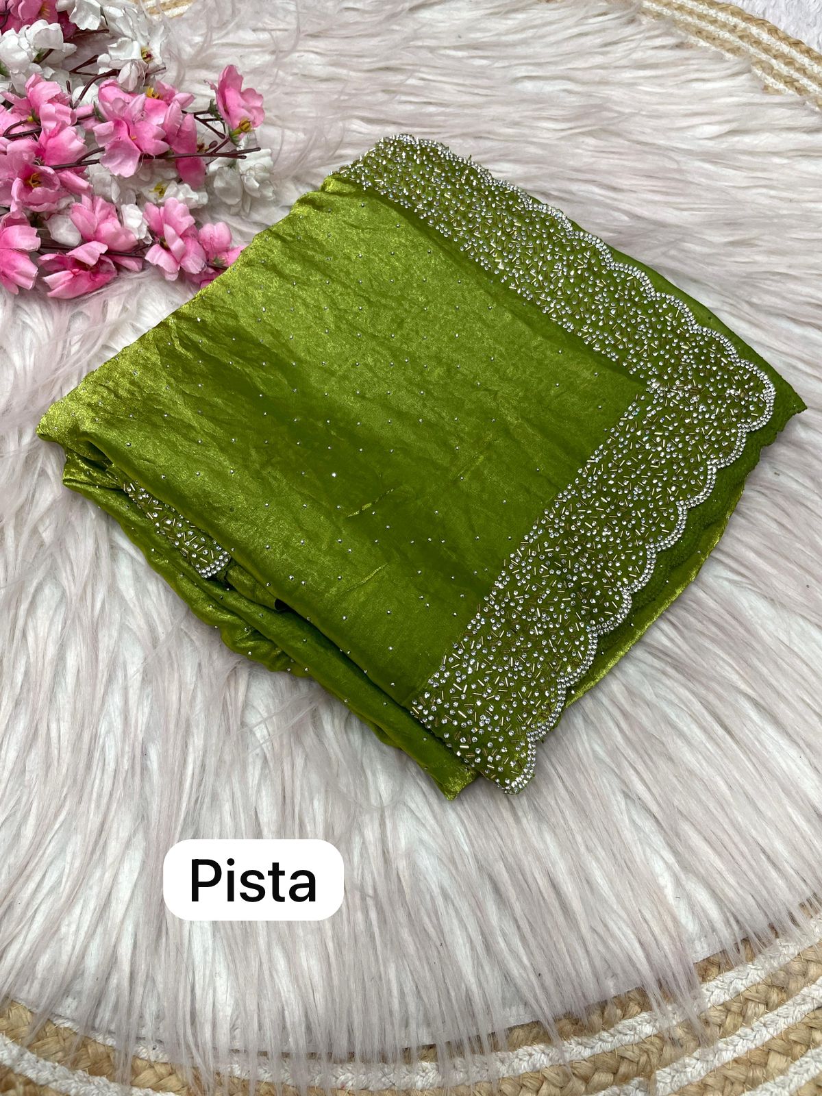 Kayatri New soft  Silk Blooming  With Beautiful jarkhan Work With Siroski Work Saree