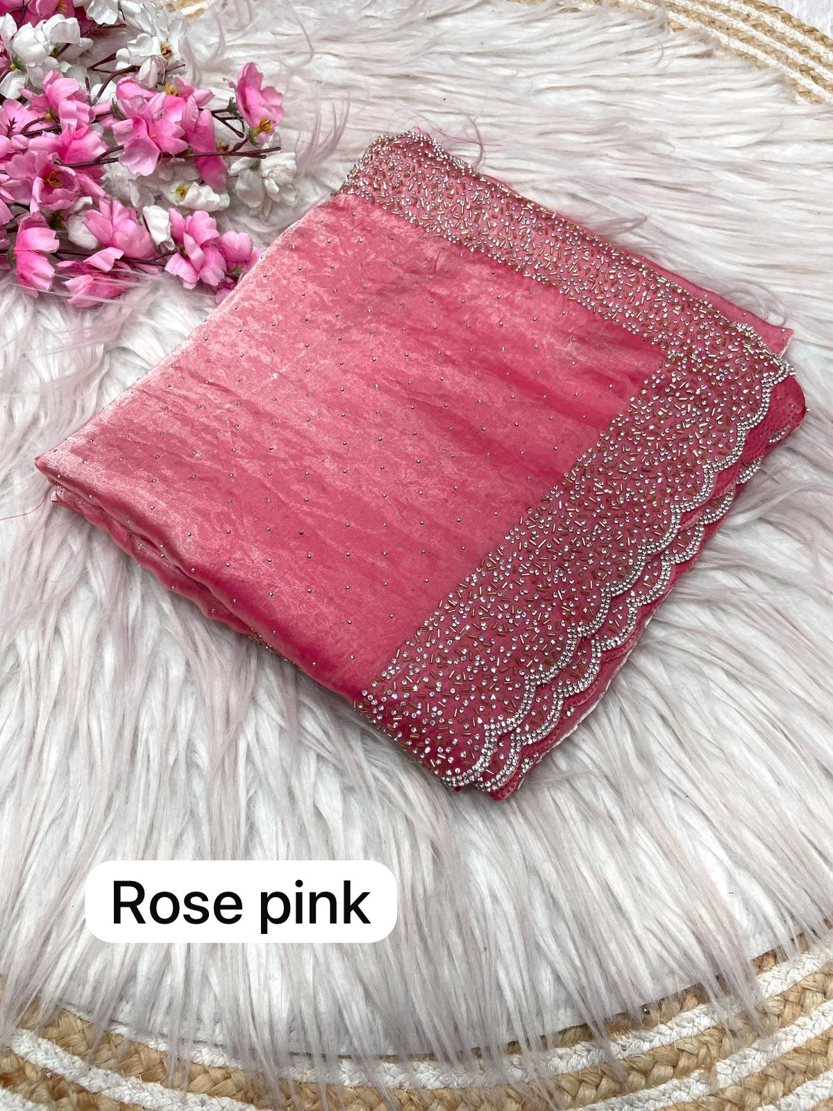 Kayatri New soft  Silk Blooming  With Beautiful jarkhan Work With Siroski Work Saree