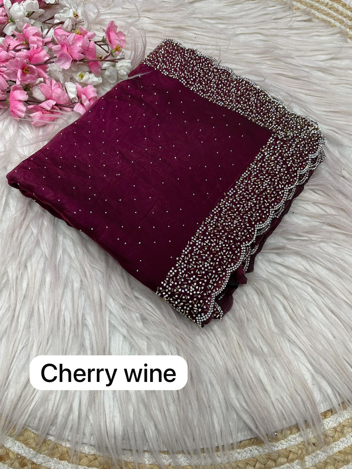 Kayatri New soft  Silk Blooming  With Beautiful jarkhan Work With Siroski Work Saree