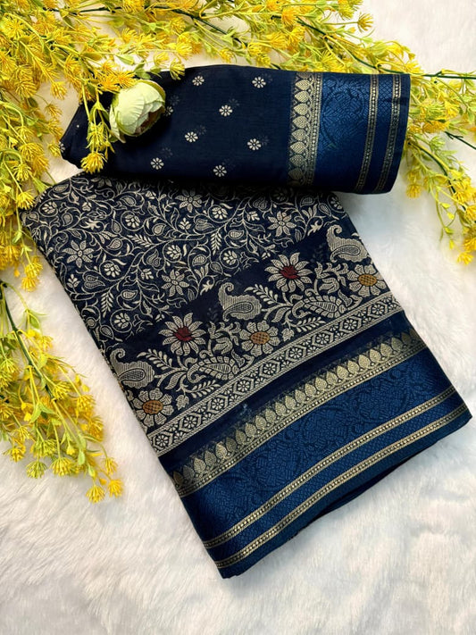 Kayatri New PREMIUM SOFT COTTON MATRIALS WITH PREMIUM FLOWER DESIGN Saree