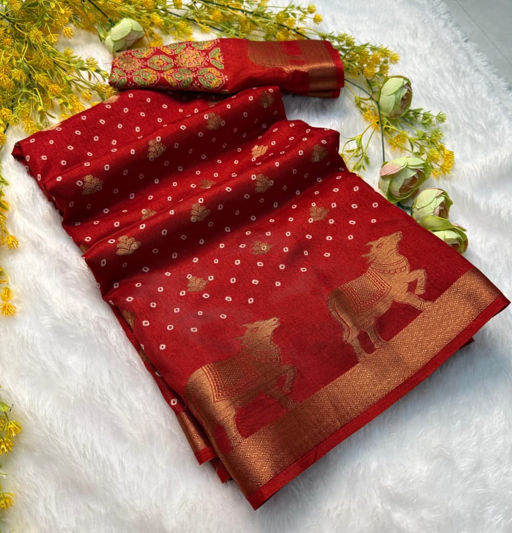Kayatri New Pure dola silk with jari all over saree jequrd boder same as originall boder Saree
