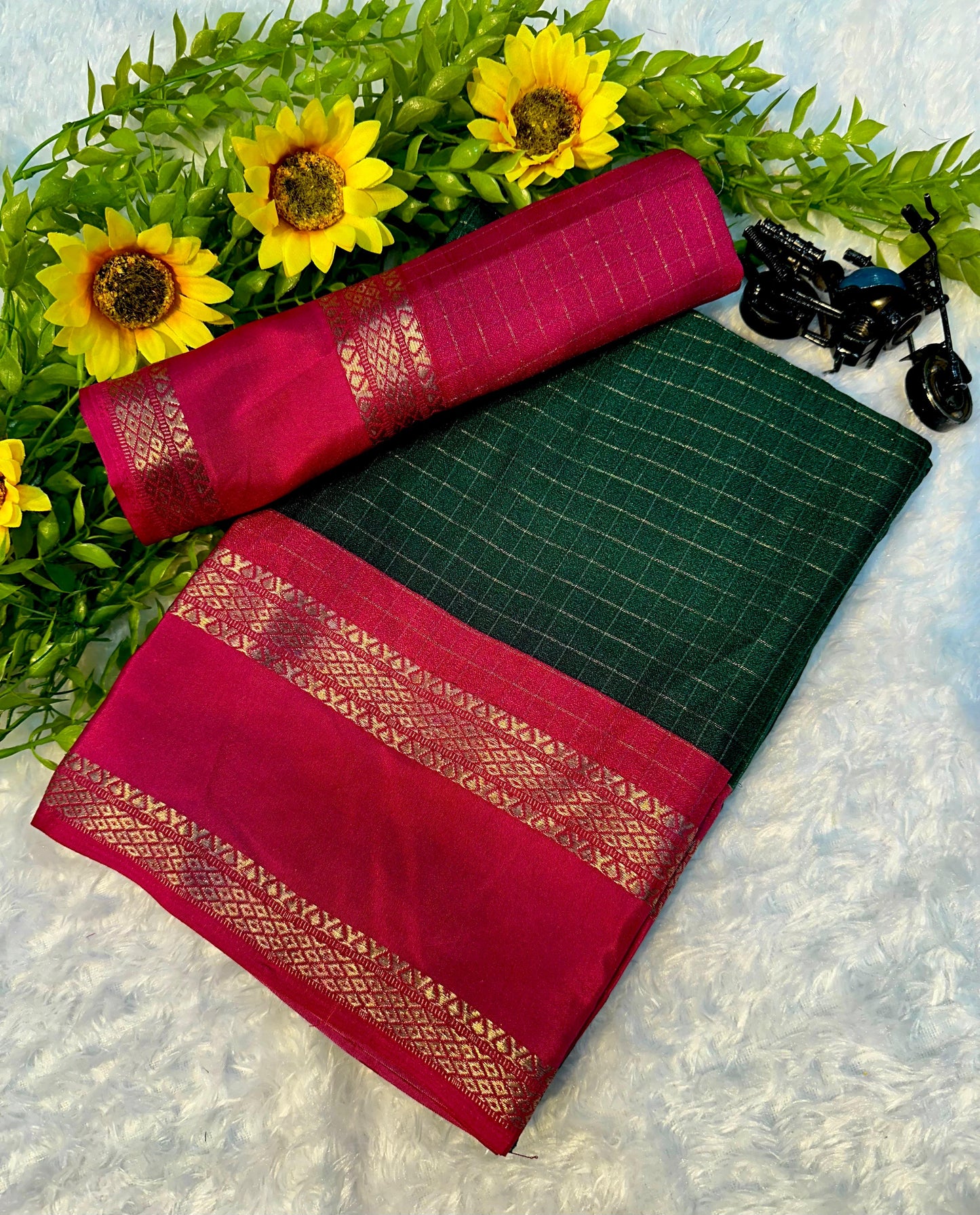 Kayatri New Beautiful heavy mysore silk saree with all over weaving and fantastic Saree
