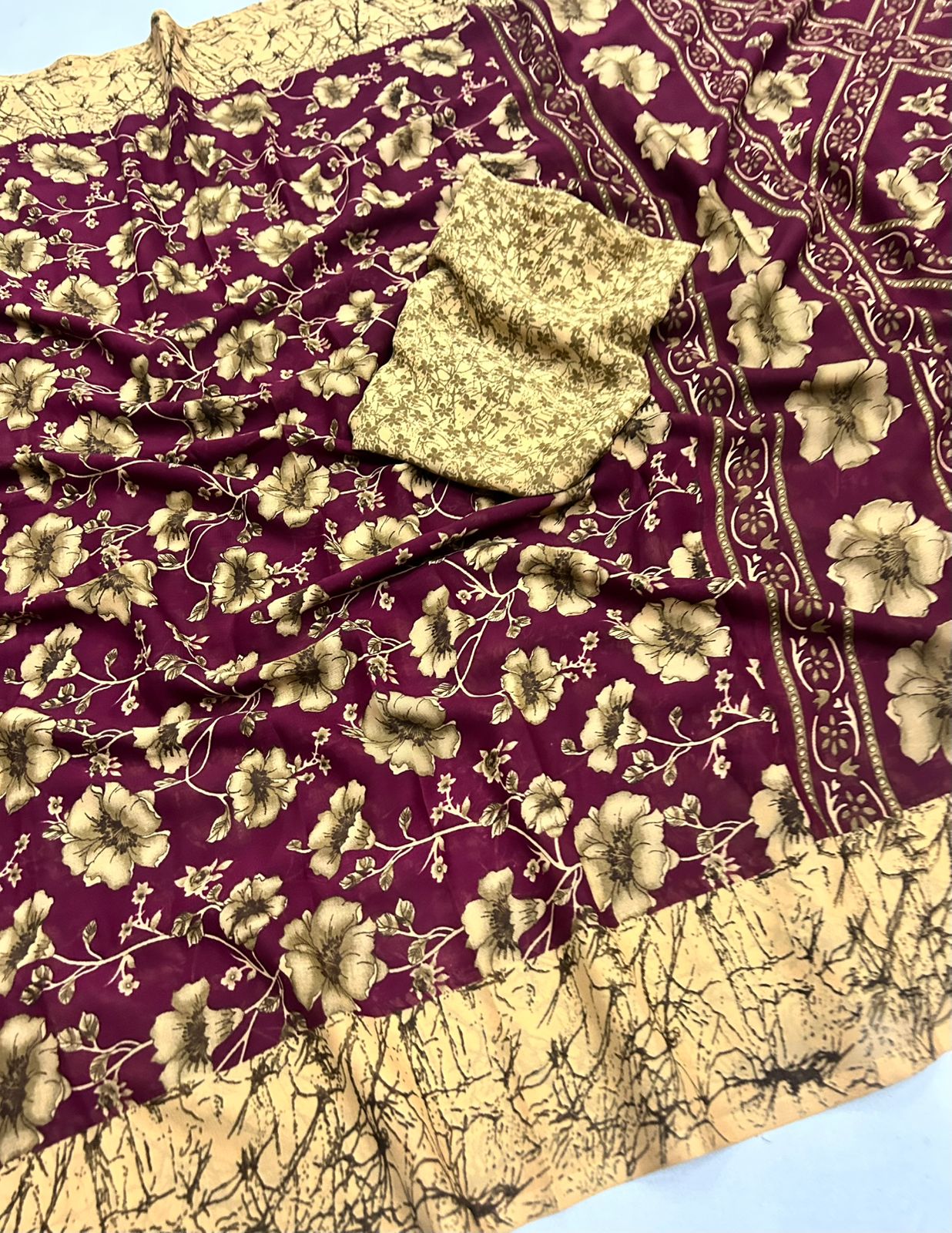 Kayatri New Latest Soft Silk Printed Saree Collection with Running Blouse