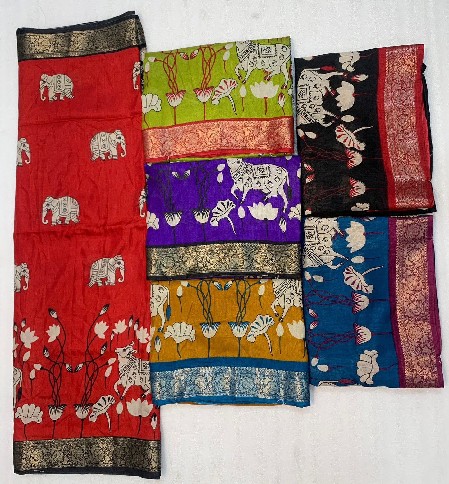 Kayatri New Soft Mul Mul Cotton Silk Saree with Contrast Zari Border & Classy Pichwai Design