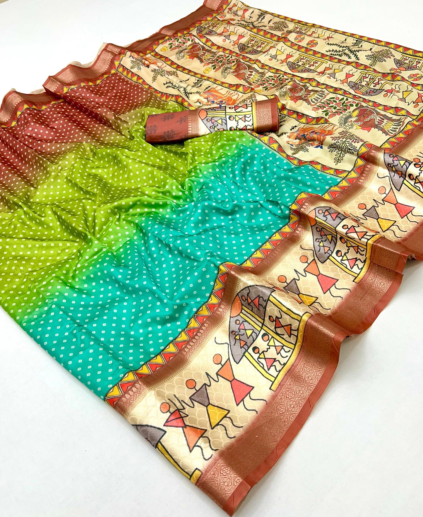 Kayatri New Soft Resham Silk Saree with Self Design & Jacquard Weaving Border
