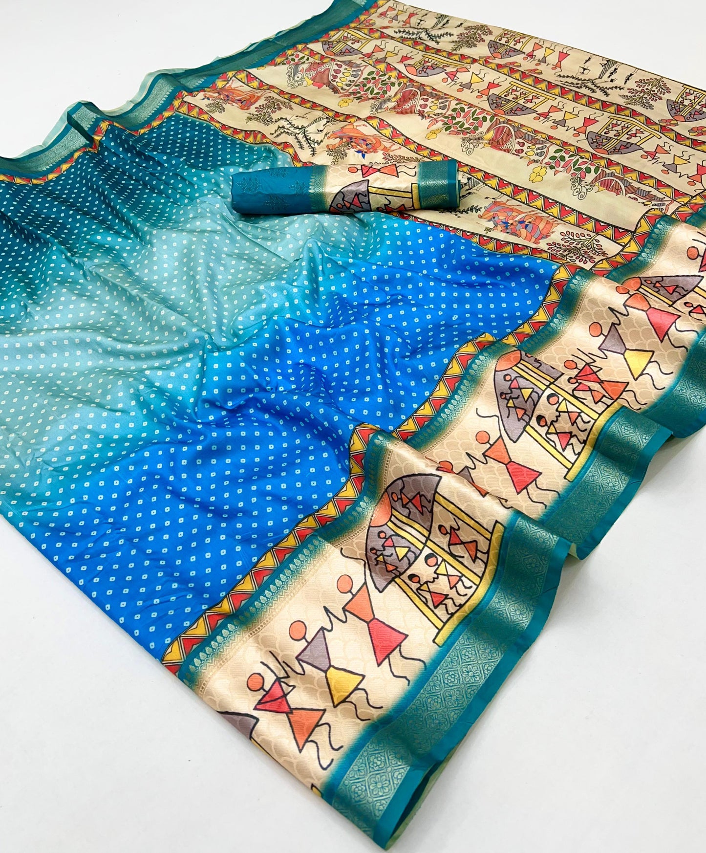 Kayatri New Soft Resham Silk Saree with Self Design & Jacquard Weaving Border