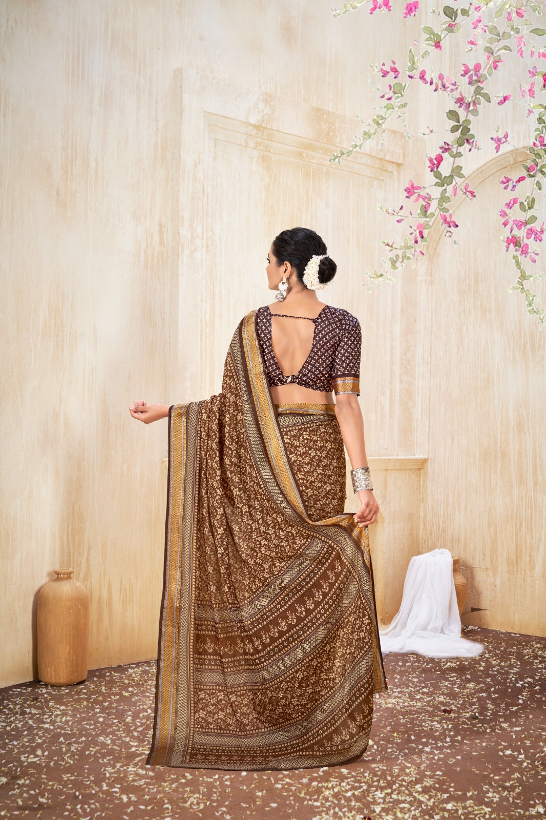 Kayatri New Elegant Pure Cotton Saree with Matching Blouse Piece