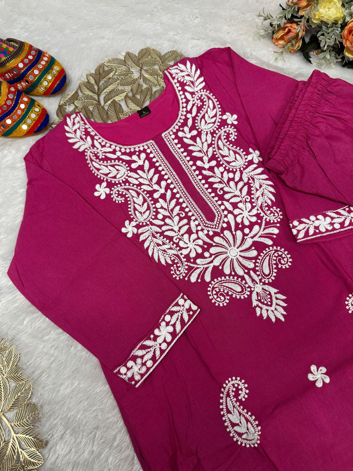 Kayatri New Premium Designer Khadi Cotton Suit with Matching Pant & Inner