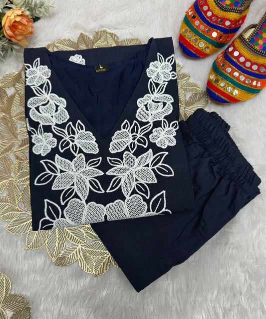 Kayatri New Traditional Yet Stylish Khadi Cotton Suit with Embroidery Details