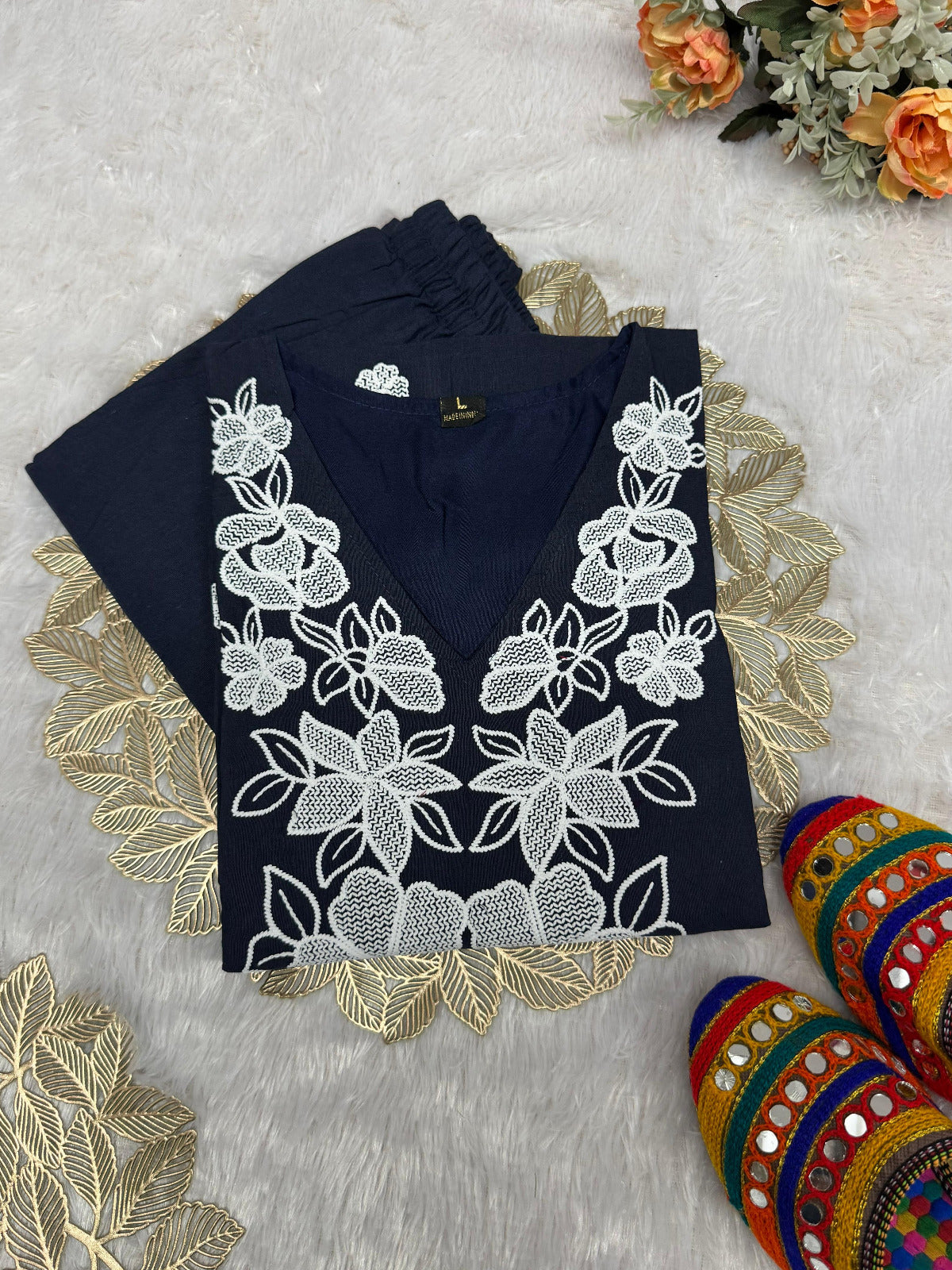 Kayatri New Traditional Yet Stylish Khadi Cotton Suit with Embroidery Details