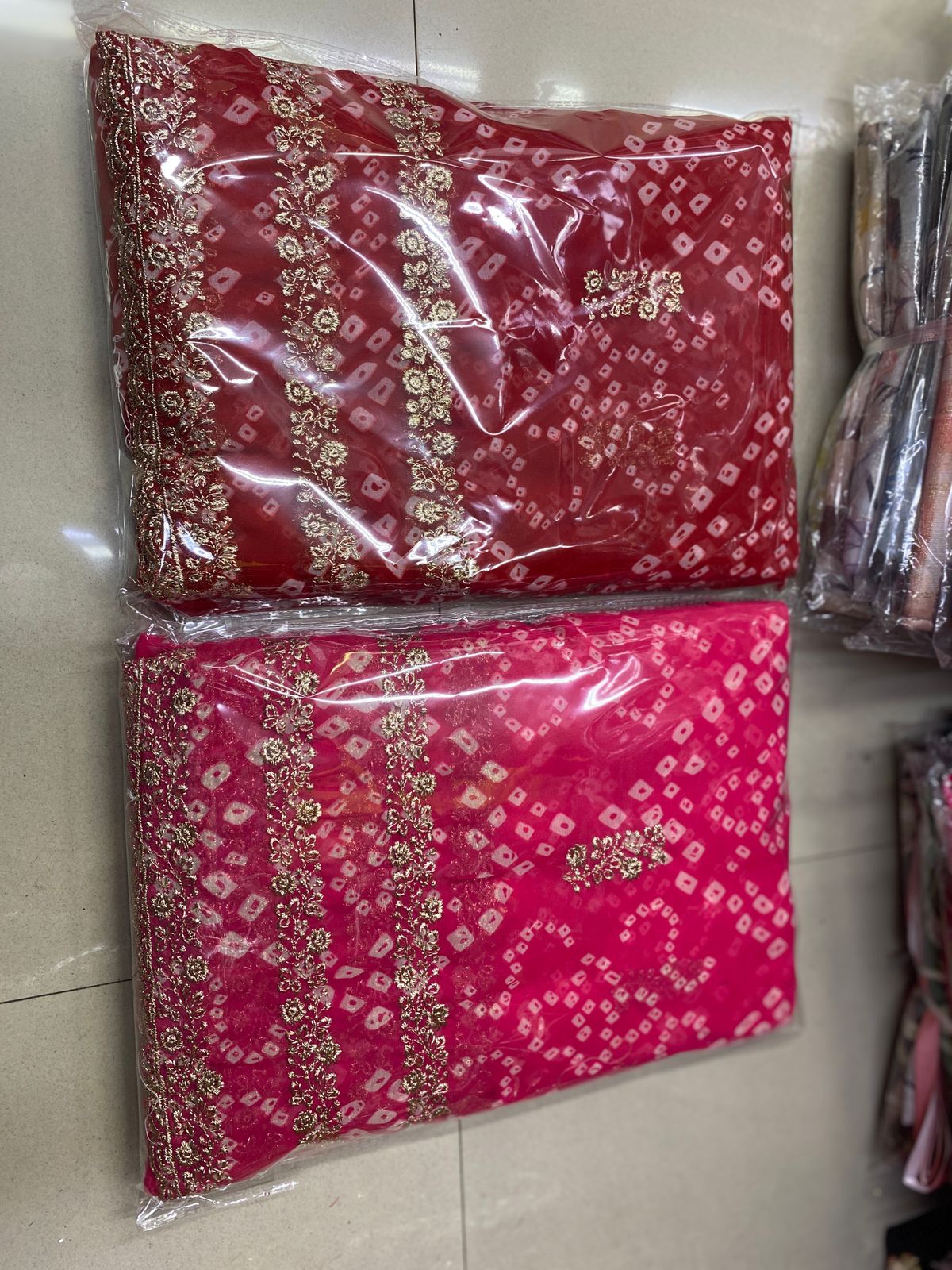 Kayatri New Designer Bandhani Print Georgette Saree with Mono Banglori Blouse