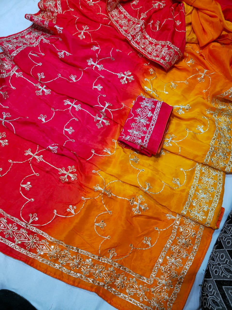 Kayatri New Premium Uppada Silk Saree with Rose Zari Weaving Ready to Dispatch