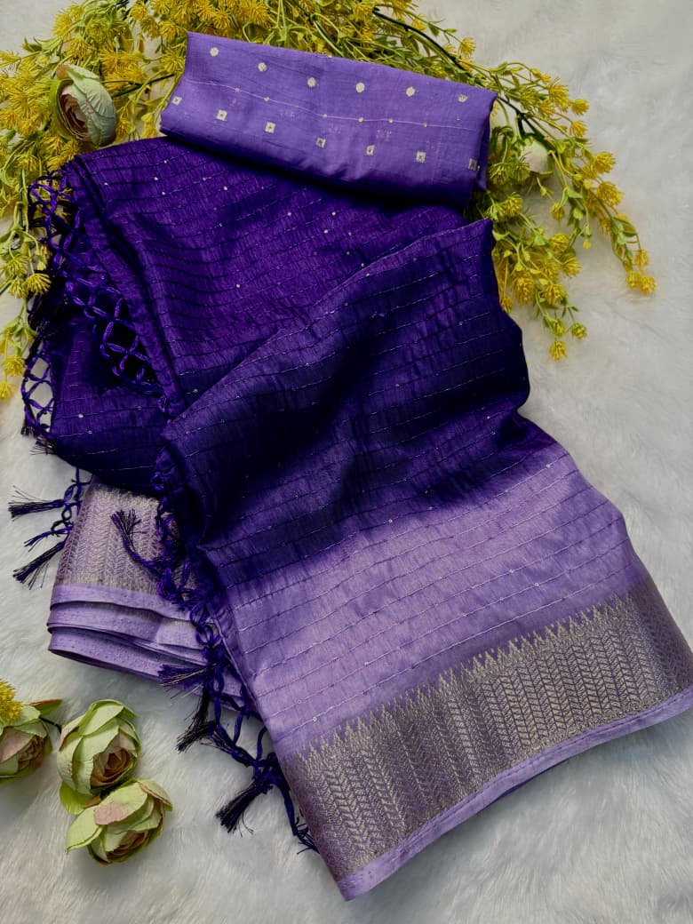 Kayatri New Premium Dola Siqvanc Silk Saree Ultra Soft & Lightweight Billet Exclusive