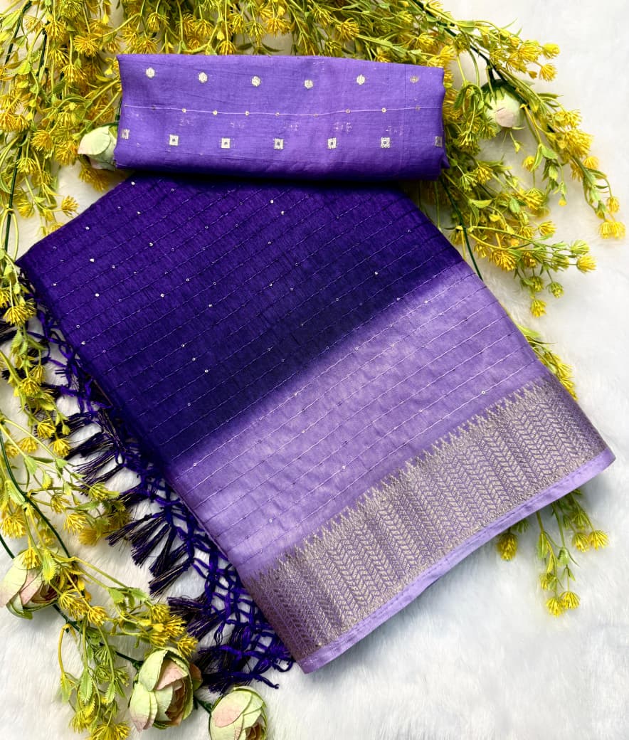 Kayatri New Premium Dola Siqvanc Silk Saree Ultra Soft & Lightweight Billet Exclusive