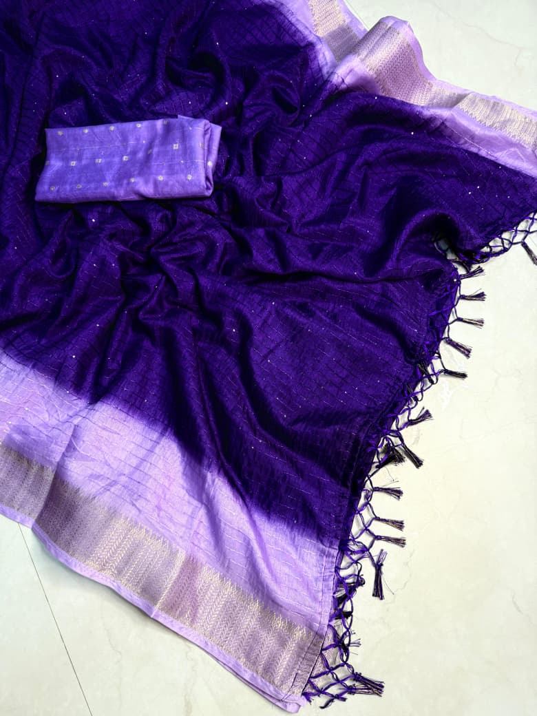 Kayatri New Premium Dola Siqvanc Silk Saree Ultra Soft & Lightweight Billet Exclusive