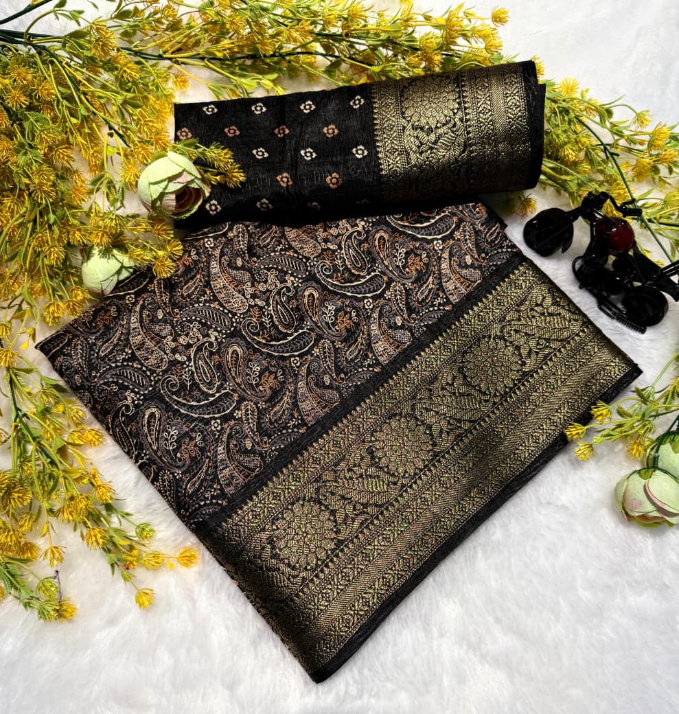 Kayatri New Elegant Dola Silk Saree With Rich Jari Work Soft Smooth Finish
