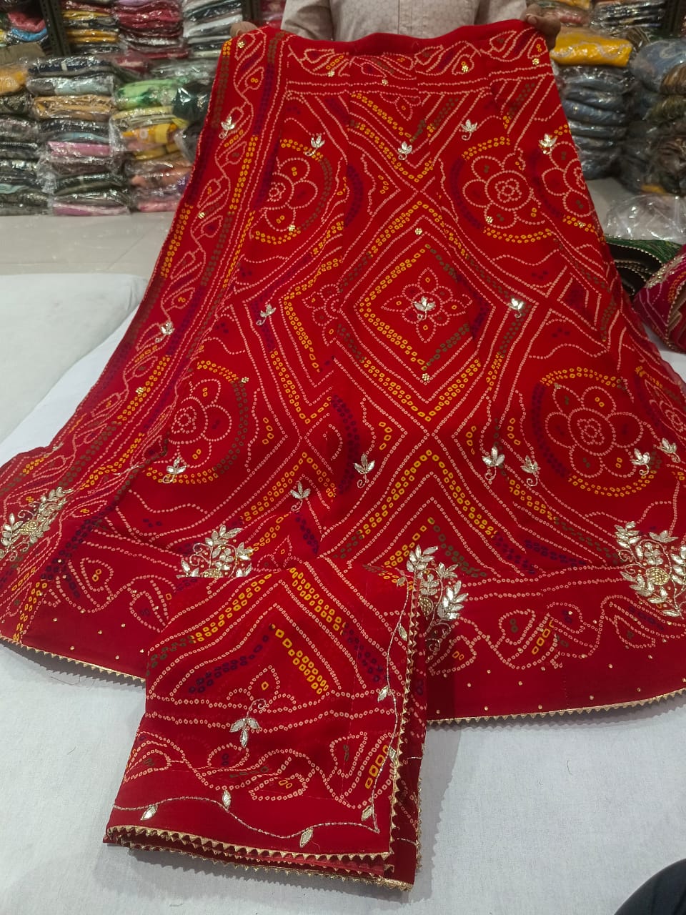 Kayatri New Elegant Pure Bhedej Lehenga with Fancy Katdana Stone Work