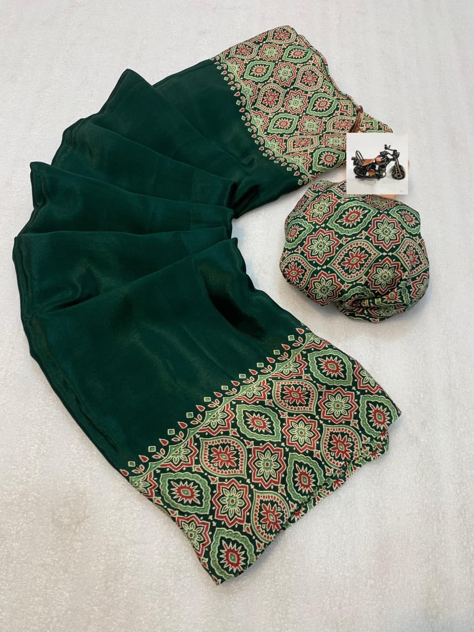 Kayatri New Super Ajrakh Saree in Pure Crepe Silk