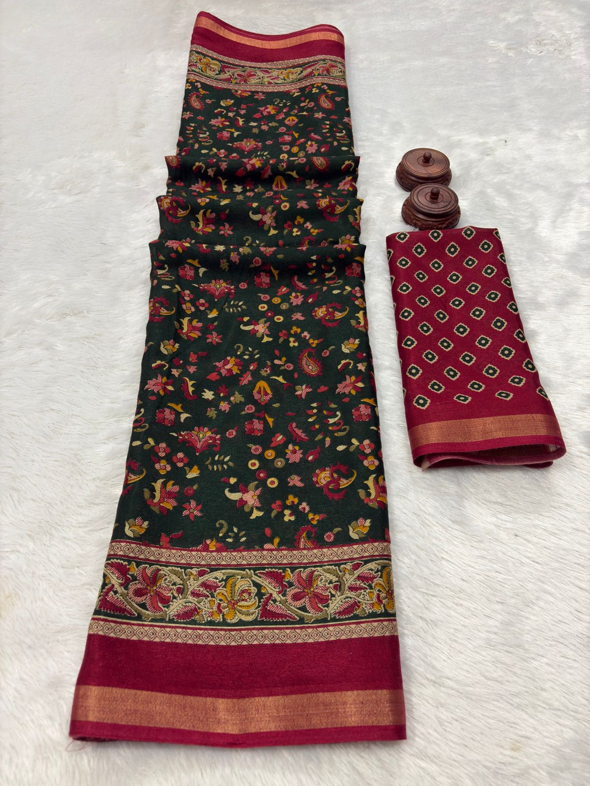 Kayatri New Traditional Mul Mul Cotton Saree Soft Airy Comfortable Wear